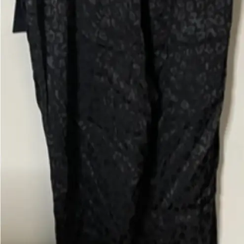 Rachel Rachel Roy Women’s Black Leopard Print Drawstring Pants Silky XS NEW NWT
