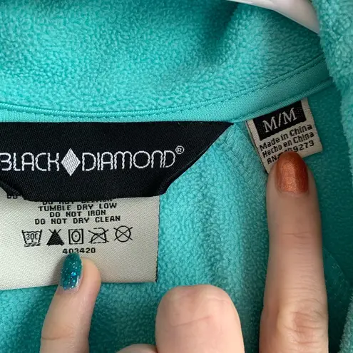 Black Diamond  Seafoam Green Fleece Jacket