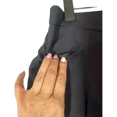 Akris Punto Black Cotton Blend Plain Dressy Slacks Trousers Pants Women Sz 10