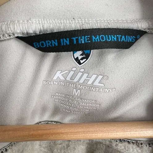 Kuhl Kühl Women’s Jacket Oatmeal Sweater Fleece Button Front Mid Thigh Medium