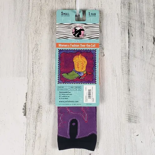 Justin NWT Boots Fashion Cushioned Sole Over The Calf Socks Women's Size Small
