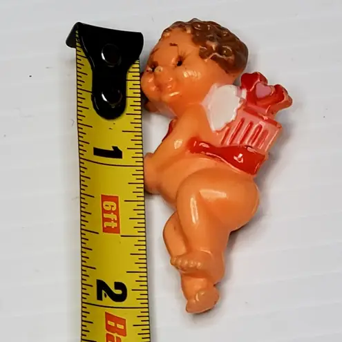 Hallmark Vintage Cupid Hong Kong Valentines Day Love Lapel Pin 2" Brooch