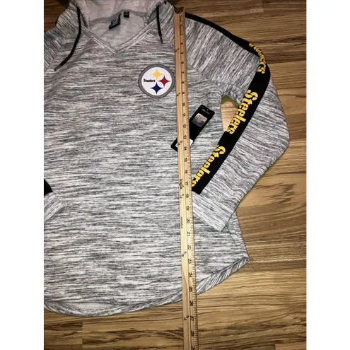NFL Pittsburgh Steelers‎  Team Apparel Women's Hoodie Size Small Grey BNWT