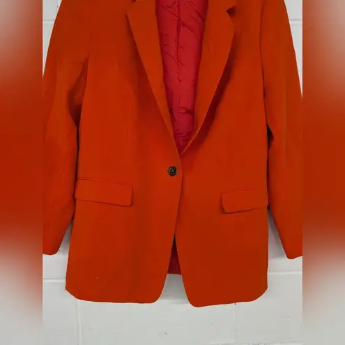 RTR Hugo BOSS Jocaluah Blazer sz8 solid orange work career Size 8