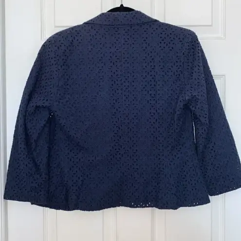 Valerie Bertinelli  eyelet blazer 