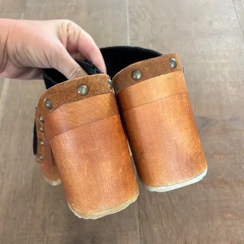 Jeffrey Campbell  woodrow suede heeled clogs - Image 5