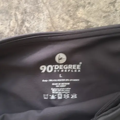 Set of 3 90 degree legging navy/purple/shiny green size L Blue Size L