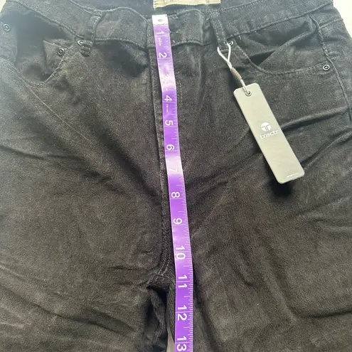 Tractr Women’s High Rise Flare Slim Fit Jeans Black Velvet Size 8 NWT