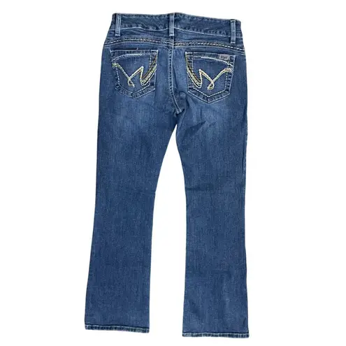 Cruel Women JR's Jeans White Stitch Pocket 7L Mackenna Low Rise Blue Size undefined