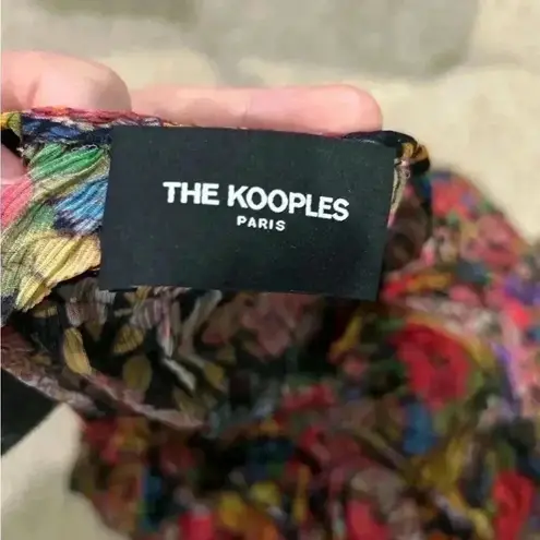 The Kooples Long-sleeved dress in Cocktail power print