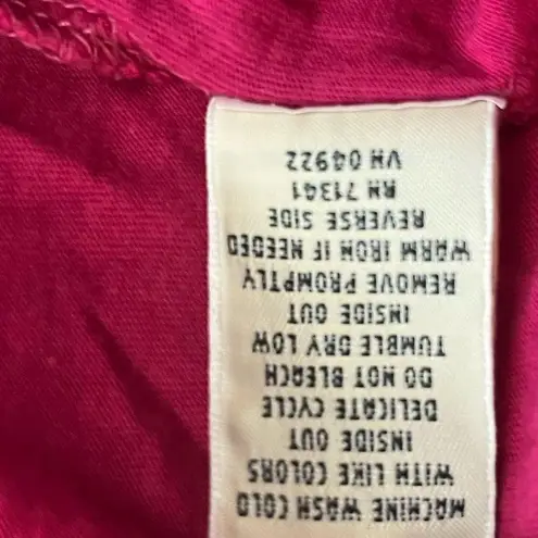 L.L.Bean  Cardigan Pink Pleated Pin Tuck Tie Front Open Long Sleeves Sz L EUC - Image 11