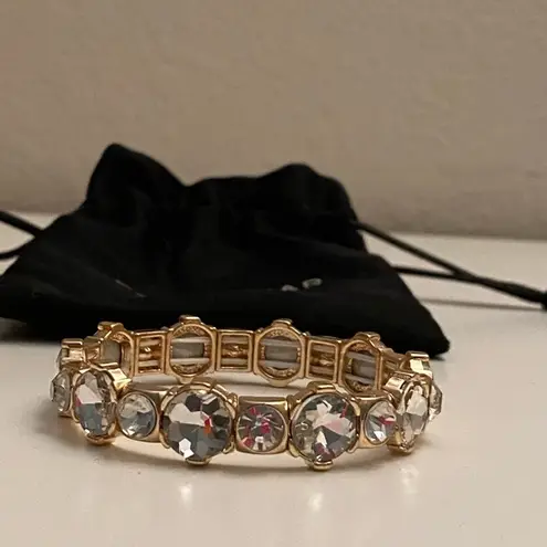 BaubleBar NWOT gold and rhinestone  bracelet