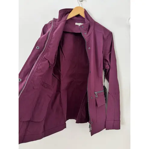 NWT Anatomie Kenya Safari Travel Jacket Mulberry Purple Size Small