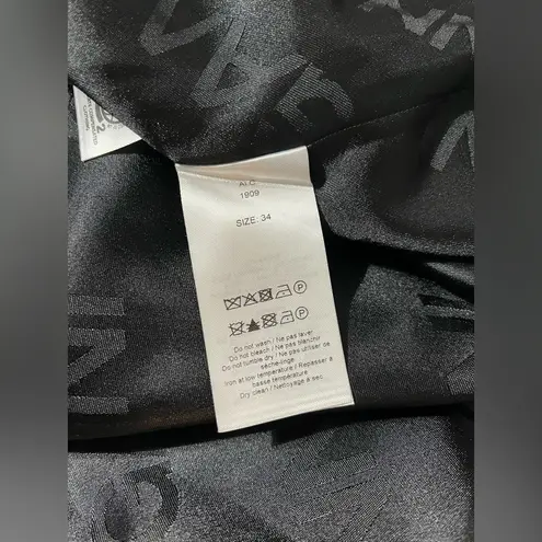 Ganni Prince of Wales Checked Twill Wrap Dress Size 34