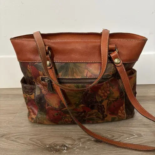 Patricia Nash Purse Bolsena Shoulder Tote Leather Florals Chic