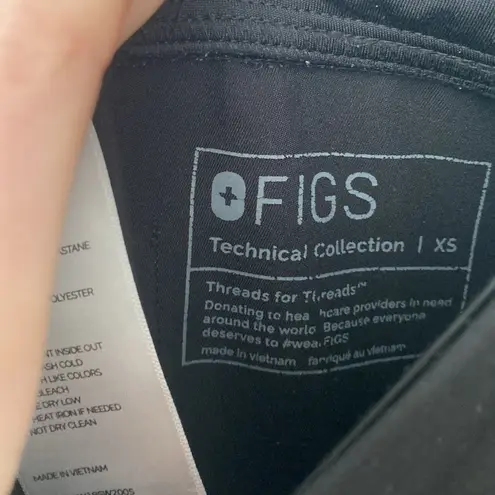 FIGS  XS Zamora Jogger Scrub Pants in Black