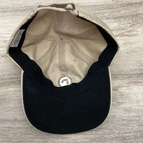 Rockport Tan with Black Logo Adjustable 100% Cotton Hat / Ball Cap One Size