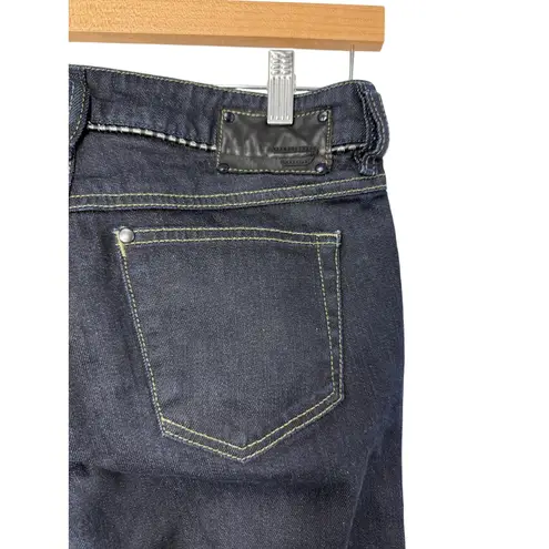 Diesel Ronhary Bootcut Jeans Women W25 L30 Made in Italy Dark Wash Stretch Denim