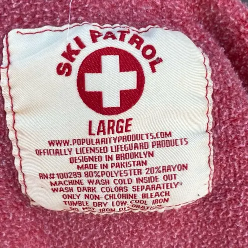 GUC RED SKI PATROL Hoodie/ pullover Size Large soft, comfy, warm coastal Beachy