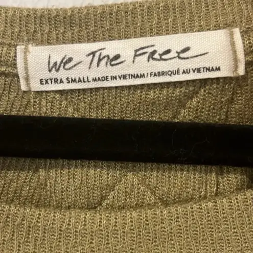 Free People We the Free Snowy Thermal top in Sunstone size XS