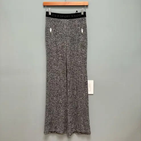 The Kooples Zipped Pocket Light Gray Flare Jogger Pants S