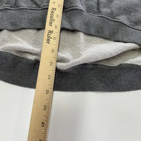 Minden Chan Pullover Sweater Womens Small Gray V Neck High Low Hem Slouchy