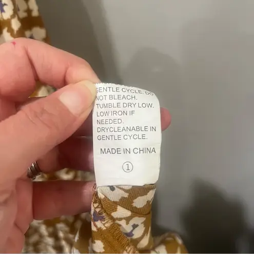 PRETTYGARDEN women floral maxi one shoulder floral Brown dress XL summer wedding