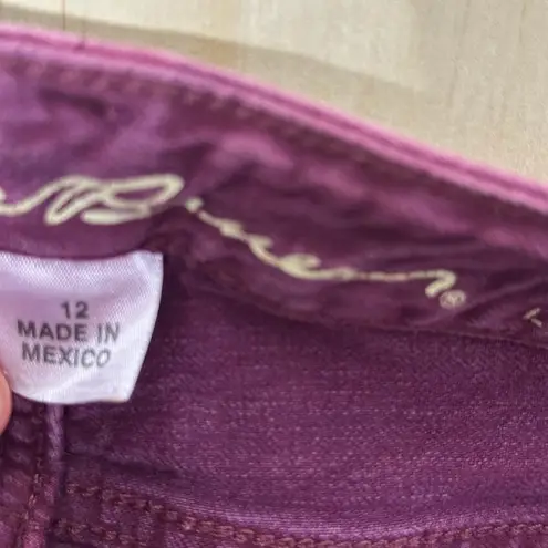 Eddie Bauer  Classic Fit Slim Straight Maroon Jeans Size 12 thumbnail 11