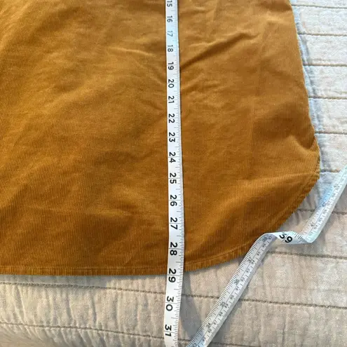 J Crew Corduroy Shirt Jacket Sz Small Golden Brandy Chore Coat Preppy Bonfire Brown