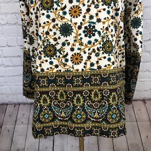 Indian Style Tunic Top printed blouse White Size undefined