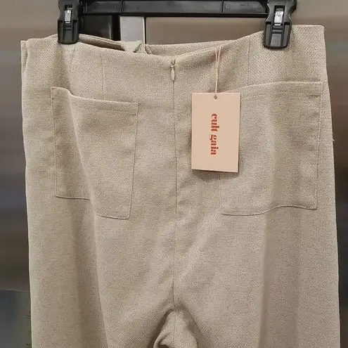 Cult Gaia ππ Marais Pant ~ Light Camel Waist Tie Relaxed Large L NWT