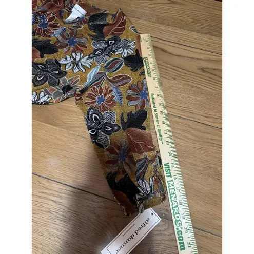 Alfred Dunner Women Size Large Autumn Weekend Sweater Floral Stretch Fall Light