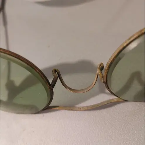 Glasses Welding Steampunk Goggles AO American Optical Green Vintage 10 72 Gold