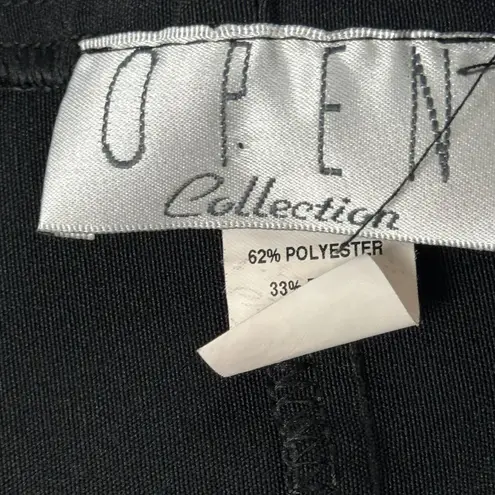 OPEN Collection Romper Womens Sz M Black Strapless Back Zipper Cuffed Minimalist Size M