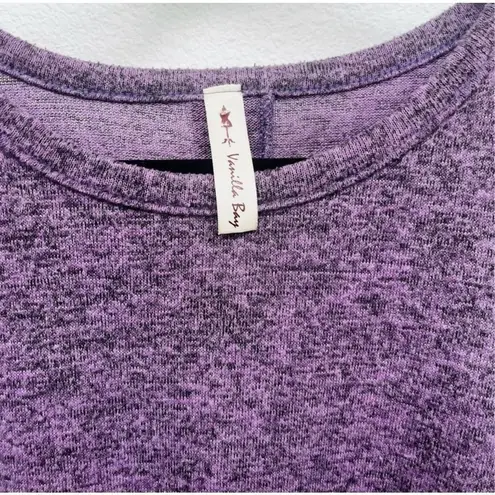 Vanilla Bay Elbow Patch Long Sleeve Lightweight Sweater Sz Small Women’s Purple