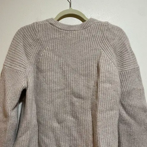 ALLSAINTS S Jago Crew Neck Jumper Pullover Crewneck Sweater Cream Wool Alpaca