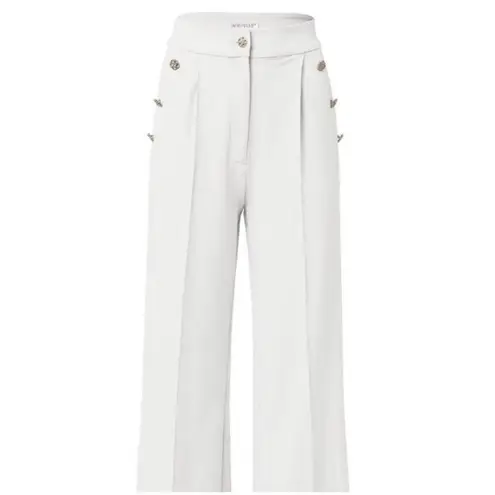 Venus ✨ White High Waisted Flat Front Sz 6 Pants with Pleats✨