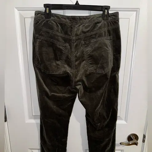 Ramy Brook NEW Velvet Helena Skinny 5 Button Pockets Green Clover Size 31