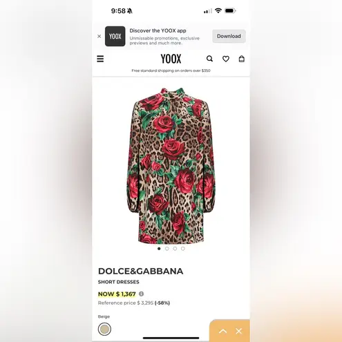 Dolce & Gabbana Floral Leopard Print Dress