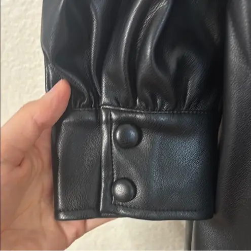 Avec Les Filles NWT from Nordstrom Avec Lea Filles Black Faux Leather dress size Small. Stunning