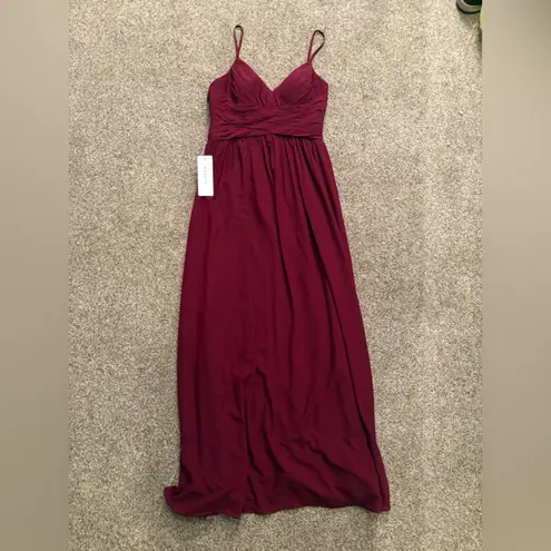 Azazie NWT Christiana Dress in Cabernet | Size: A10