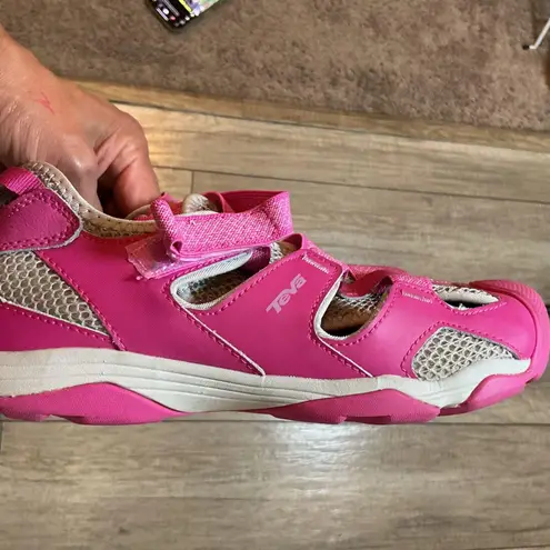 Teva Jamsen Pink Sport Sandals Hook and Loop Women's Size 7 Active Shoes