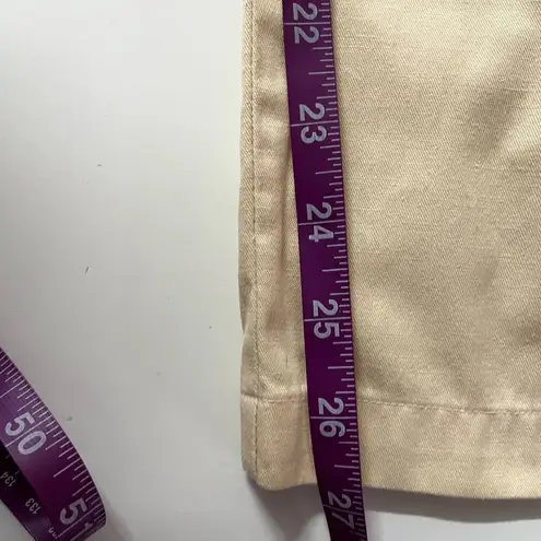 Vintage Land's End Light Yellow High Waisted Straight Leg Pants Size 10 Reg EUC