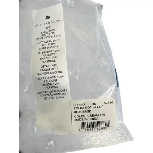 Lele Sadoughi NWT Polka Dot Kelly Headband w/Dust Bag