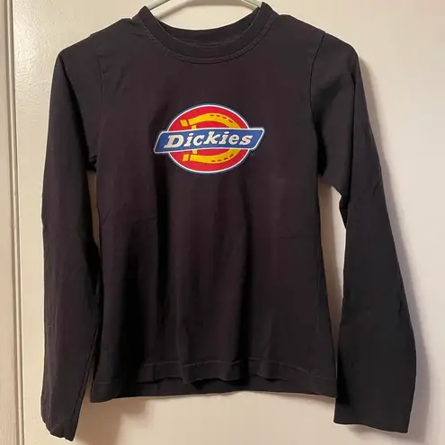 Dickies 2000s Dark Blue Navy Long Sleeved T-Shirt