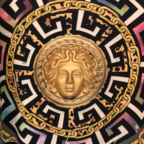 Blush  Medusa Greek print soft stretchy long sleeve pullover oversized size‎ M