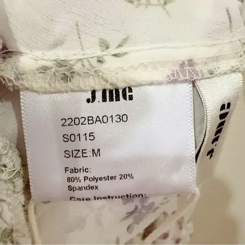 J.ING Jing Floral Print Off Shoulder Mini Dress Size M NWT White Size M thumbnail 4