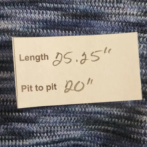 Columbia  Blue Space-Dye Fitted Half-Zip Pullover Size Large