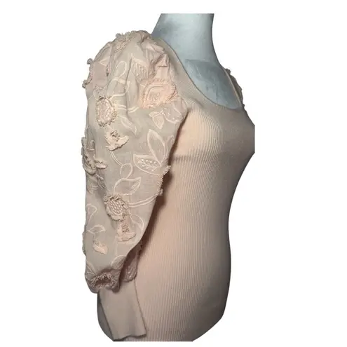 Fitted Pink Ruffled Blouse medium