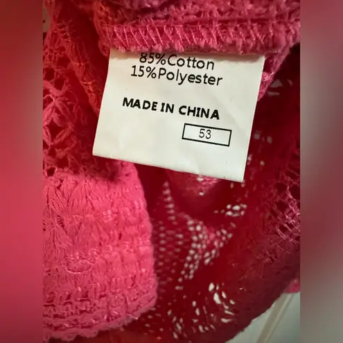 Pink Oversized Button Down Long Sleeve Top